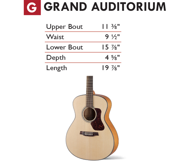 grand auditorium guitar dimensions